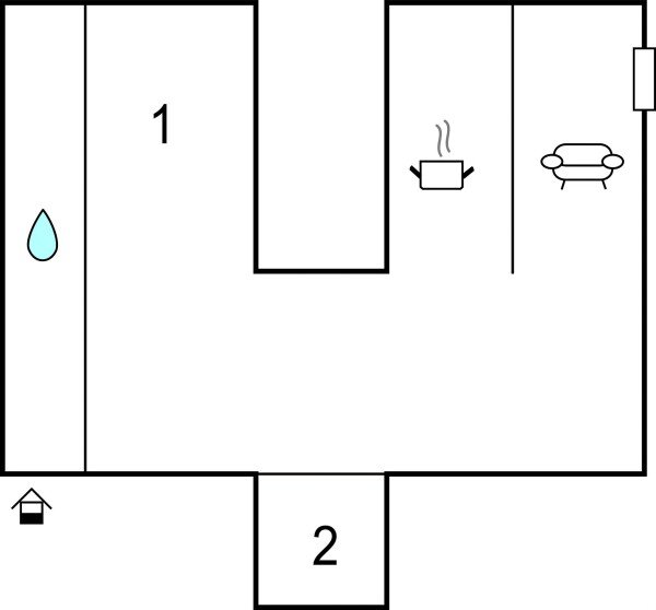 Appartamento 2 camere, con wifi
