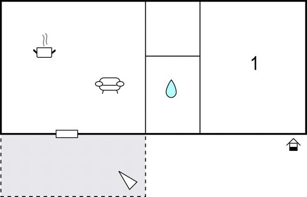 Appartamento 1 camera, con piscina