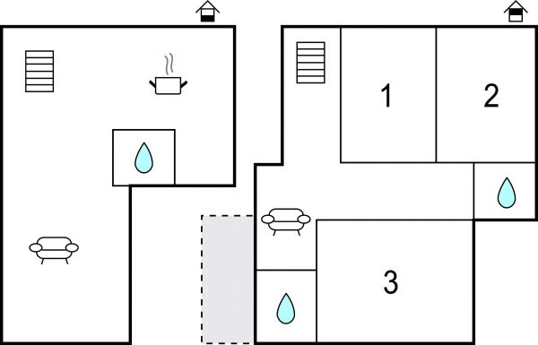 Casa 3 camere, con vista mare