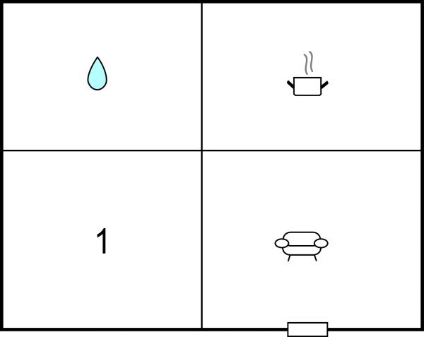Appartamento 1 camera, con aria condizionata