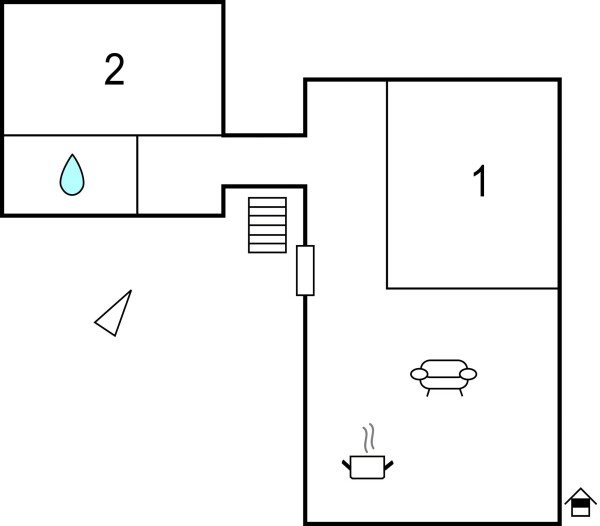 Appartamento 2 camere, con piscina