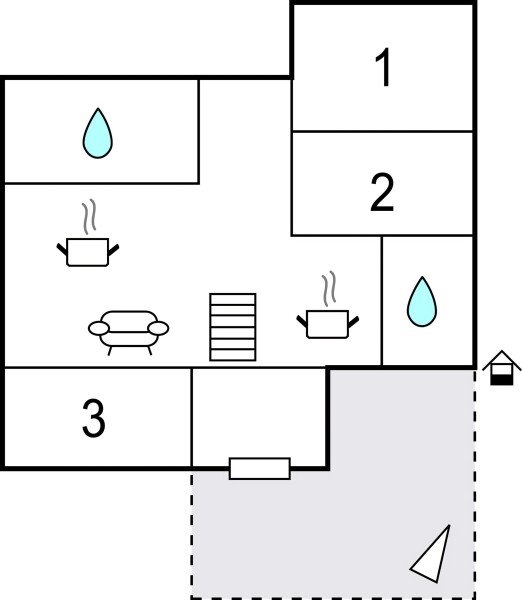 Appartement 3 slaapkamers, met zwembad
