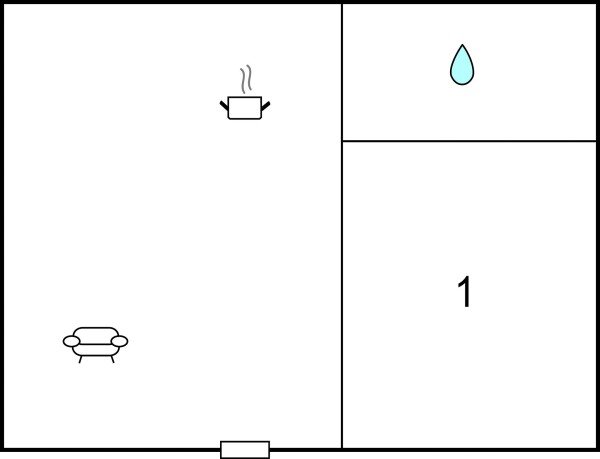 Appartamento 1 camera, con piscina