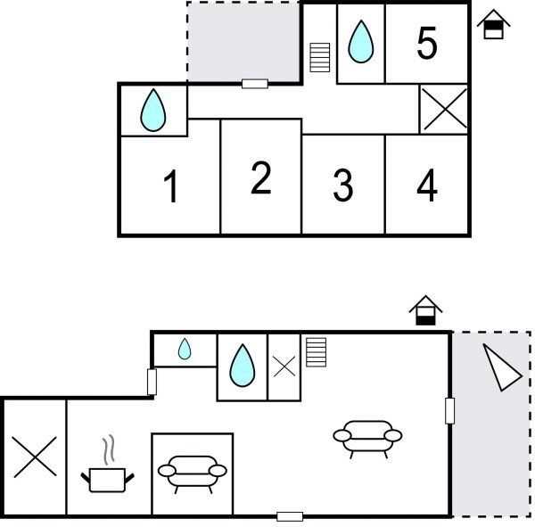 Ferienhaus 5 Schlafzimmer, mit Pool