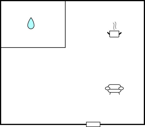 Casa 2 ospiti, con caminetto