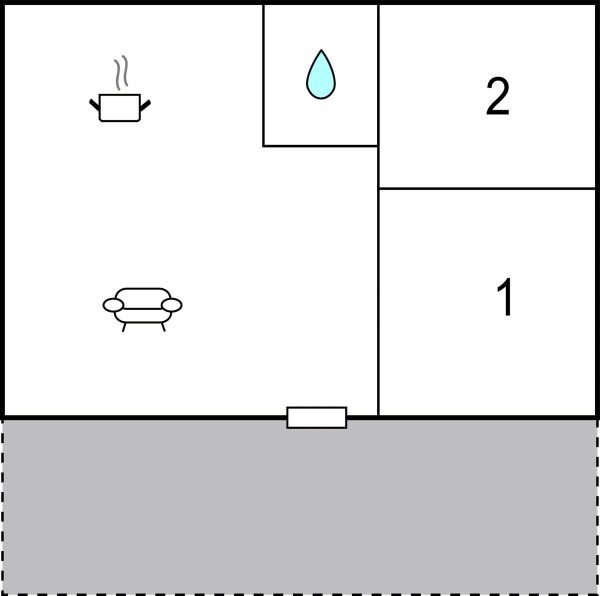 Appartamento 2 camere, con aria condizionata