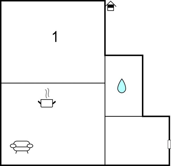Appartamento 1 camera, con aria condizionata
