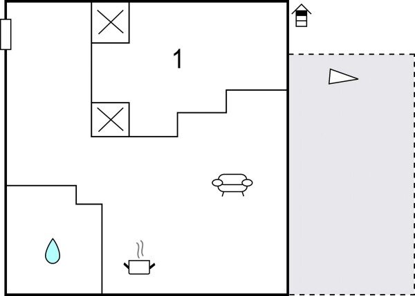 Wohnung 1 Schlafzimmer, mit Meerblick