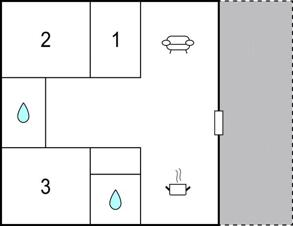 Casa 3 camere, con vista mare