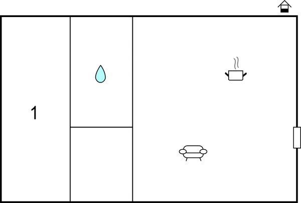 Appartamento 1 camera, con piscina