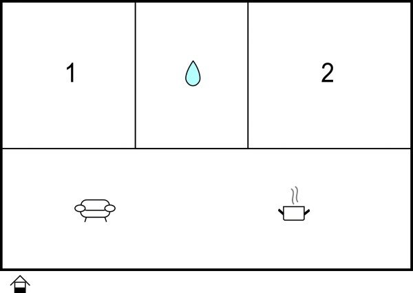 Appartamento 2 camere, con piscina