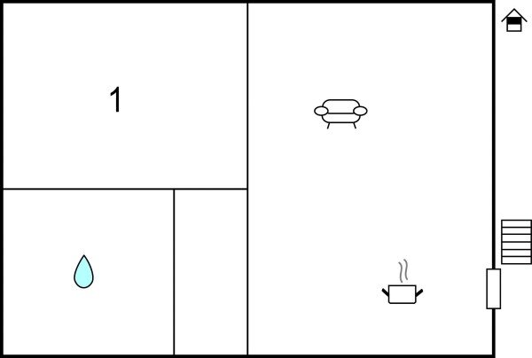 Appartamento 1 camera, con piscina