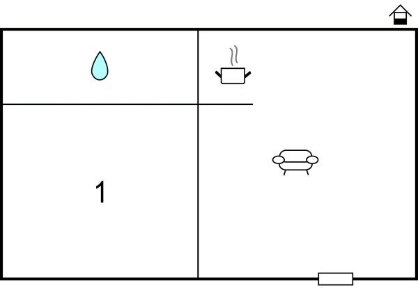 Casa 1 camera, con piscina