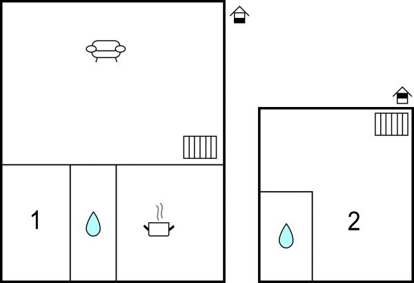 Appartamento 2 camere, con piscina