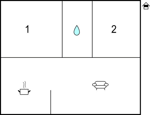 Appartamento 2 camere, con piscina