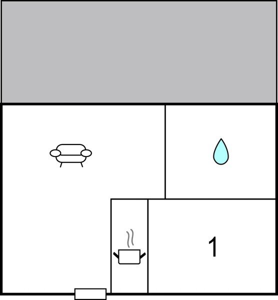 Wohnung 1 Schlafzimmer, mit Meerblick