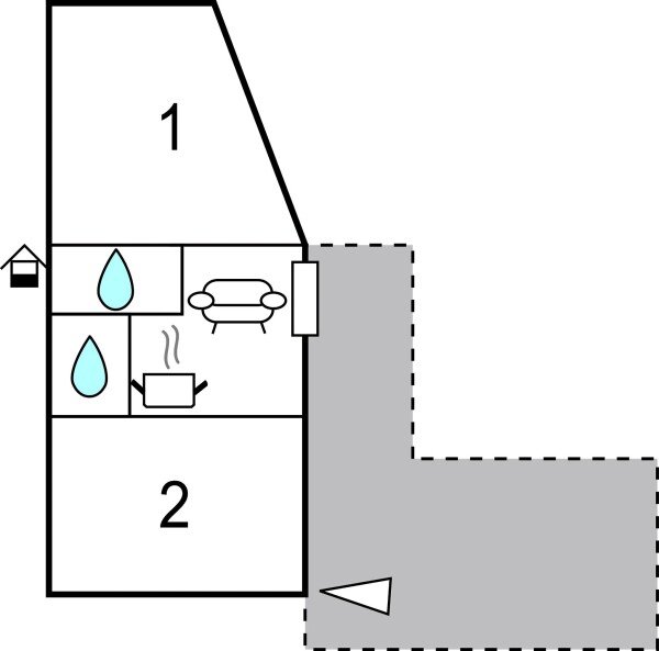 Appartamento 2 camere, con piscina