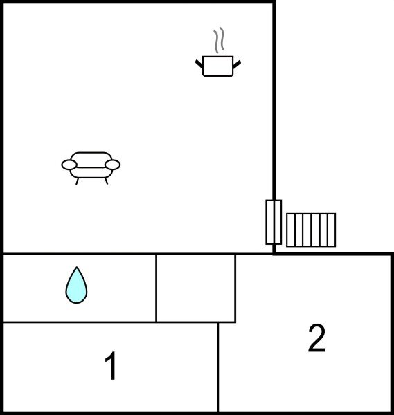 Appartamento 2 camere, con aria condizionata