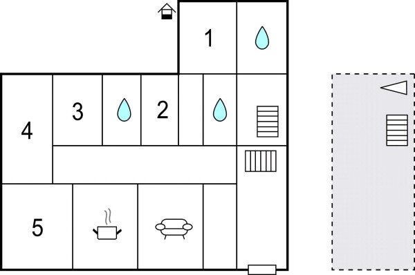 Casa 5 camere, con vista mare