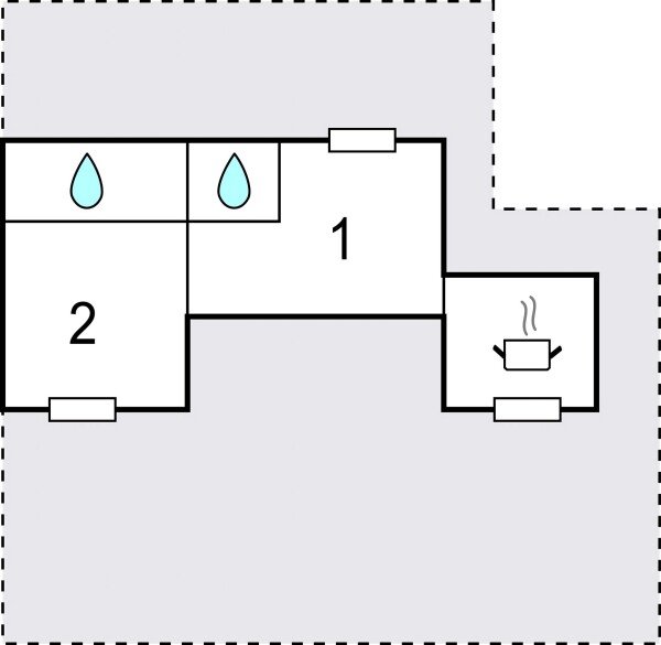 Appartamento 2 camere, con vista mare