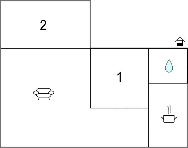 Casa 2 camere, con aria condizionata