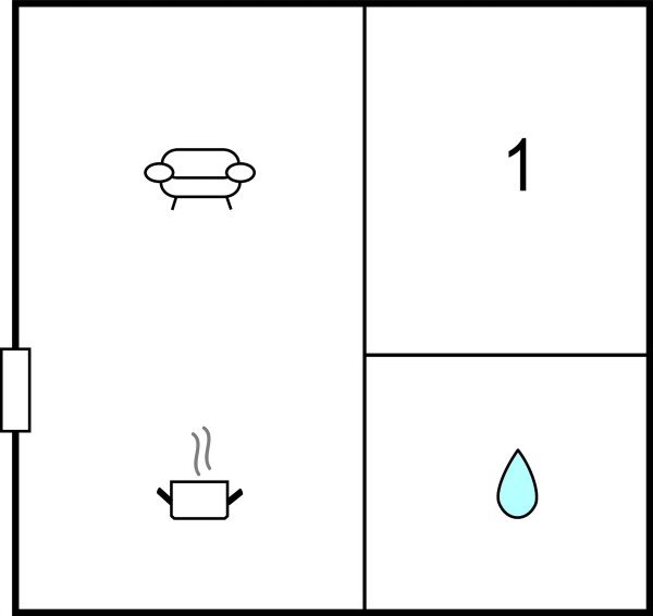 Appartamento 1 camera, con piscina