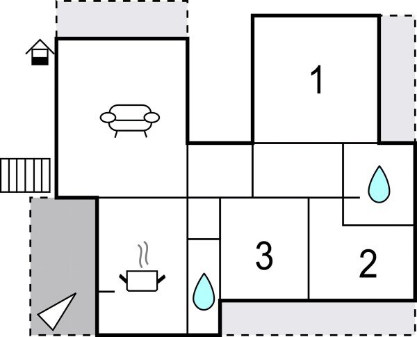 Casa 3 camere, con wifi