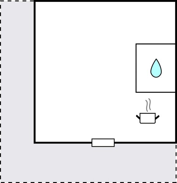 Ferienhaus 3 Gäste, mit Meerblick