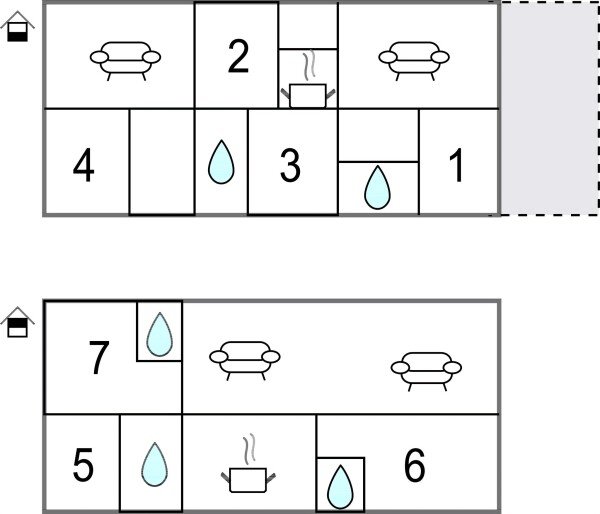 Casa 7 camere, con vista mare