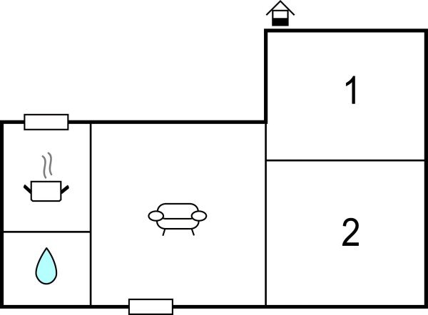 Casa 2 camere, con parcheggio