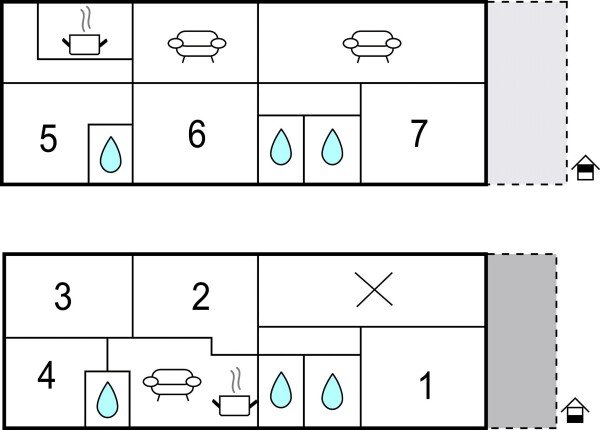 Casa 7 camere, con vista mare