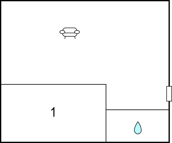 Appartamento 1 camera, con vista mare