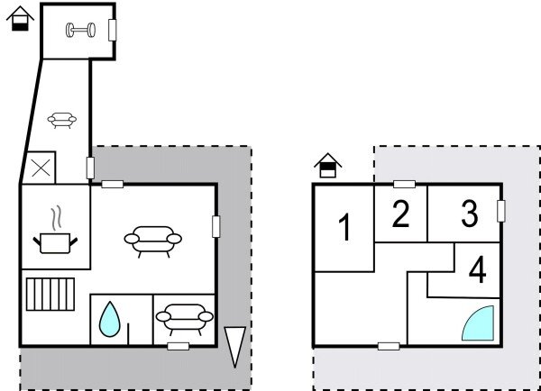 Ferienhaus 4 Schlafzimmer, mit Pool
