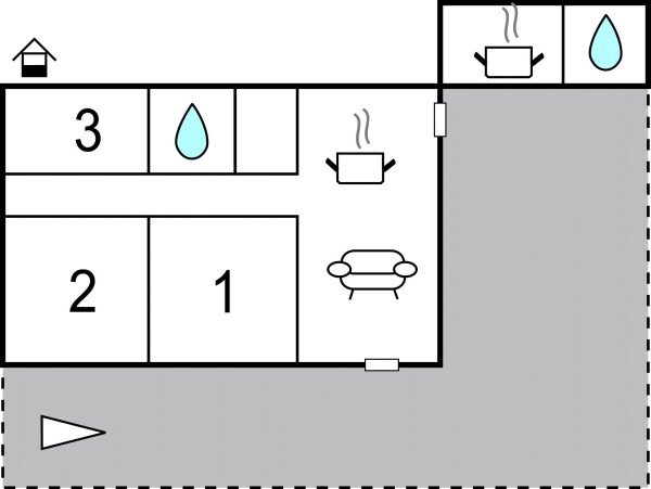 Casa 3 camere, con vista mare