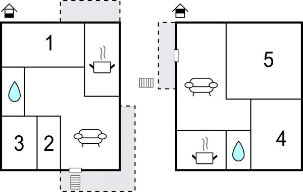 Ferienhaus 5 Schlafzimmer, mit Pool