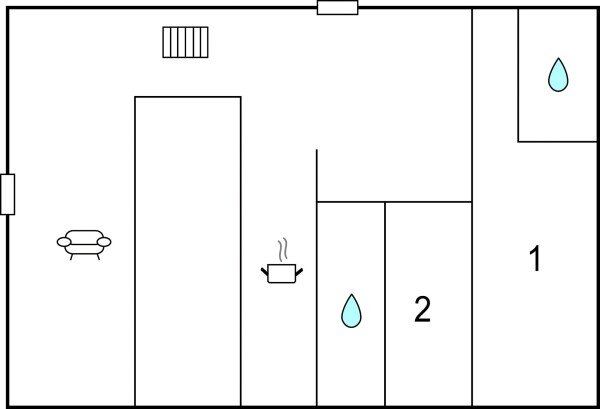 Casa 2 camere, con piscina