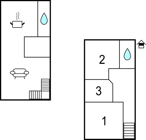 Casa 3 camere, con vista mare