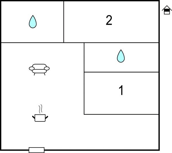 Appartamento 2 camere, con piscina