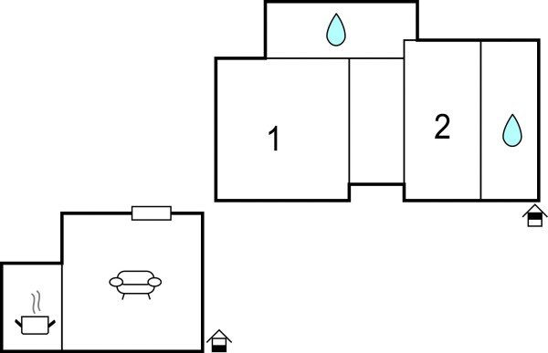 Appartamento 2 camere, con piscina