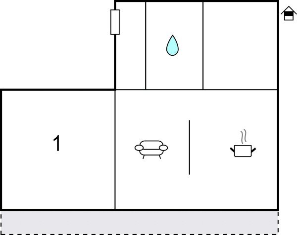 Appartamento 1 camera, con vista mare