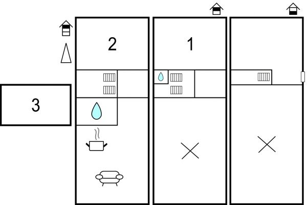 Appartement moderne, 3 chambres, avec wifi