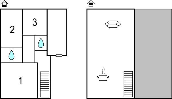 Huis 3 slaapkamers, met sea view