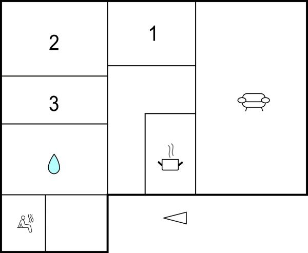 Ferienhaus 3 Schlafzimmer, mit Meerblick
