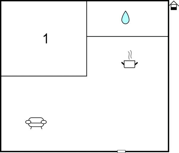 Apartment 1 bedroom, with wifi