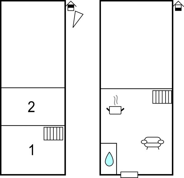 Huis 2 slaapkamers, met wifi