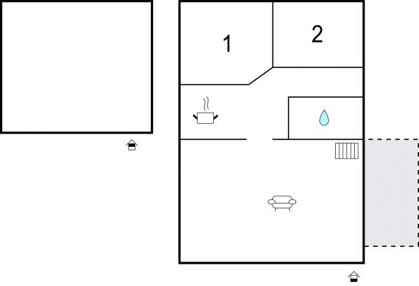 Huis 3 slaapkamers, met sea view