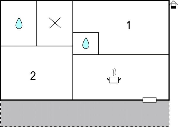 Appartement 2 slaapkamers, met sea view