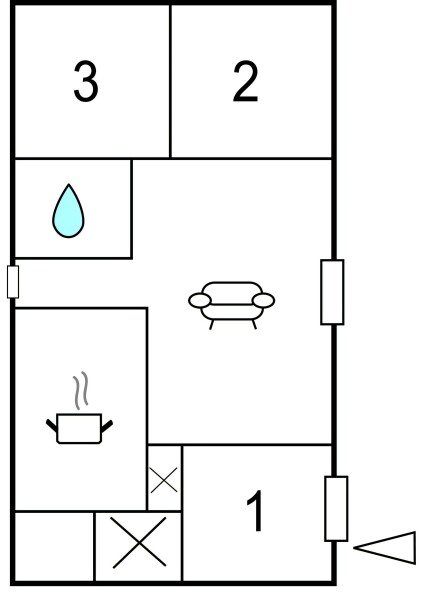 Wohnung 3 Schlafzimmer, mit Meerblick