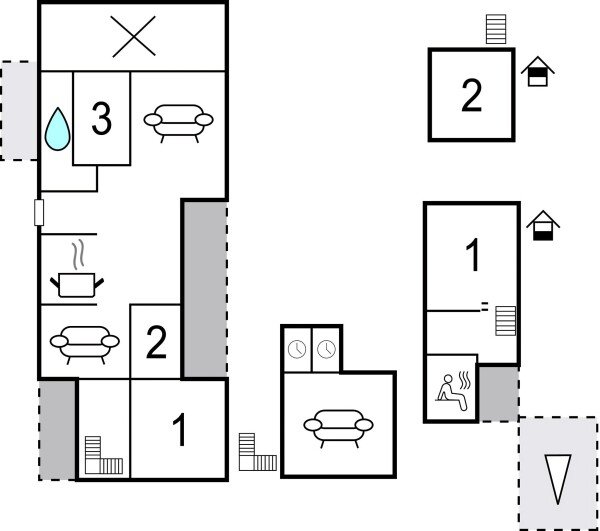 House 5 bedrooms, with sea view