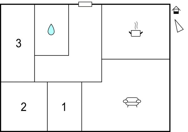 Ferienhaus 3 Schlafzimmer, mit Meerblick